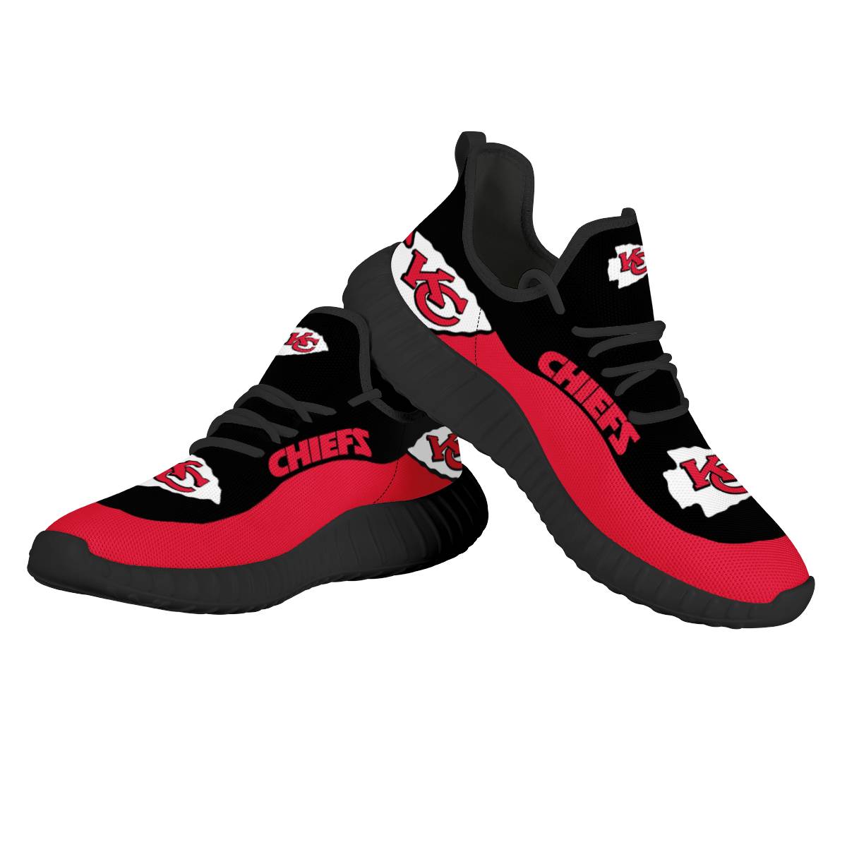 Men's NFL Kansas City Chiefs Mesh Knit Sneakers/Shoes 001
